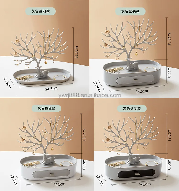 Deer creative necklace jewelry hanging rack display rack antler jewelry rack bracelet earrings pendant  storage