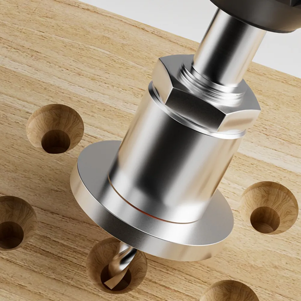 5pcs 8mm countersink drill with limiter alloy head cone drill woodworking step screw installation woodworking hole drill