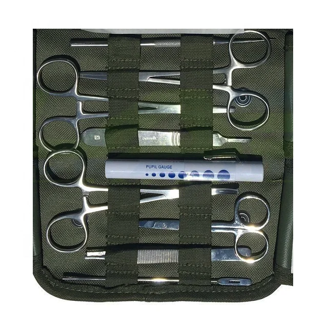 Personal Size Military Surgical Kit With Multipurpose Surgical Scissors And Forceps
