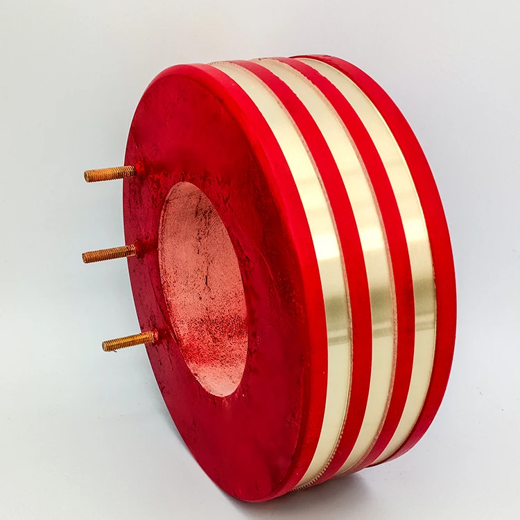 Brass slip ring flange mounting slip ring for multi-channel equipment