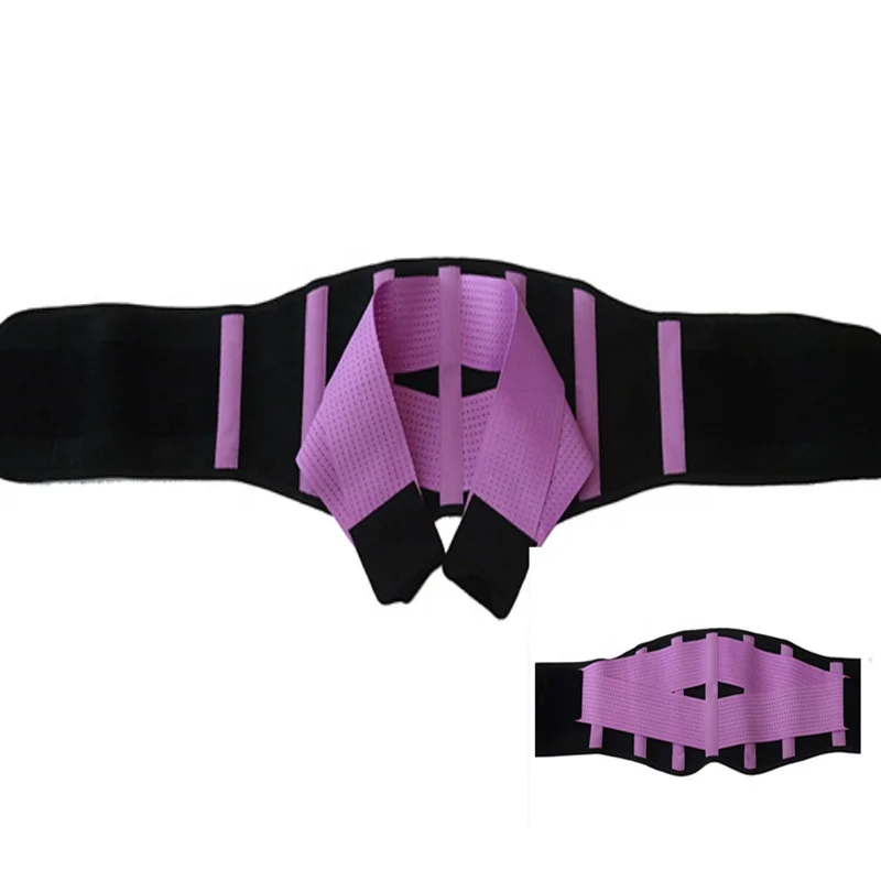 Amazon Hot sell adjustable breathable Sports Weight Loss Exercise Belt waist trimmer corsets with CE