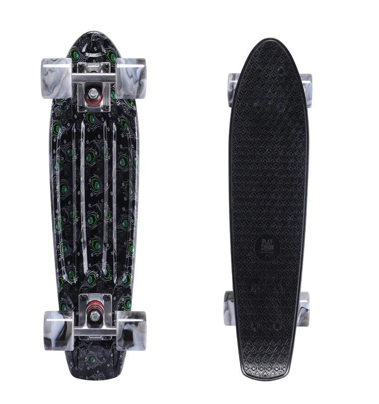 PP fiberglass plastic completed skateboard classic penny board skate board for sale