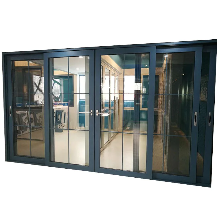 Minglei Exterior Tempered Glass Door Aluminum Sliding Doors