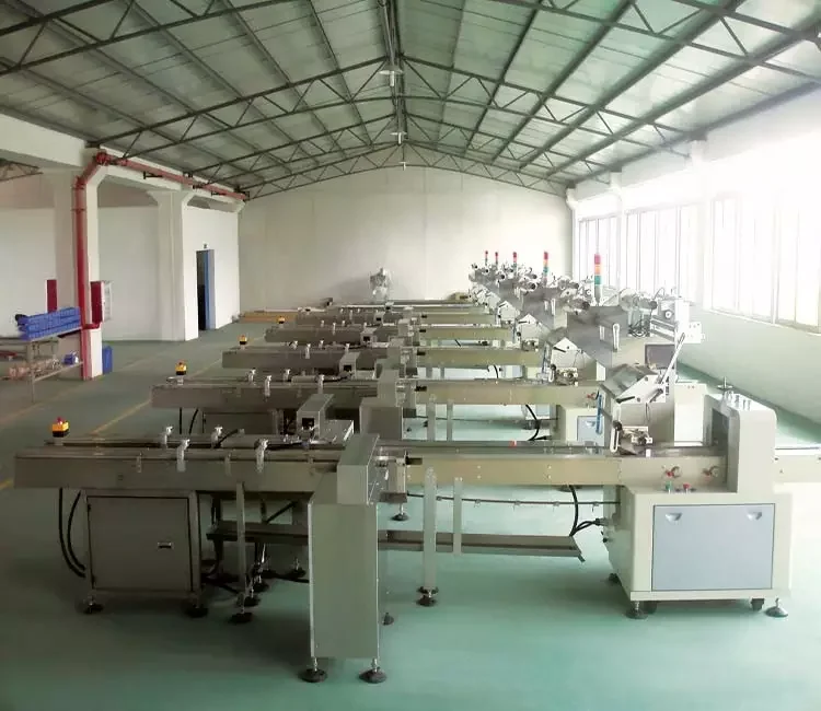 Full Automatic Factory Price Chocolate Bar Biscuit Cake Cookie  Packing Machine Food Wrapping Line For Biscuit Plant