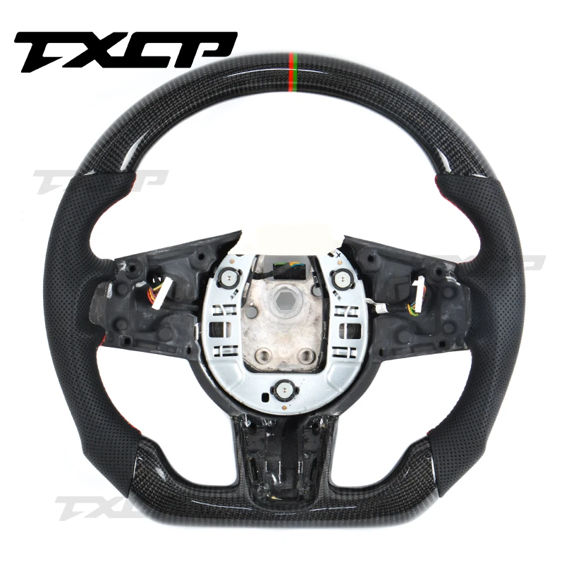 Fit For Jaguar E-PACE XE XEL XFL XJ F-TYPE XF F-PACE Ftype XJL LED Carbon Fibre Steering Wheel