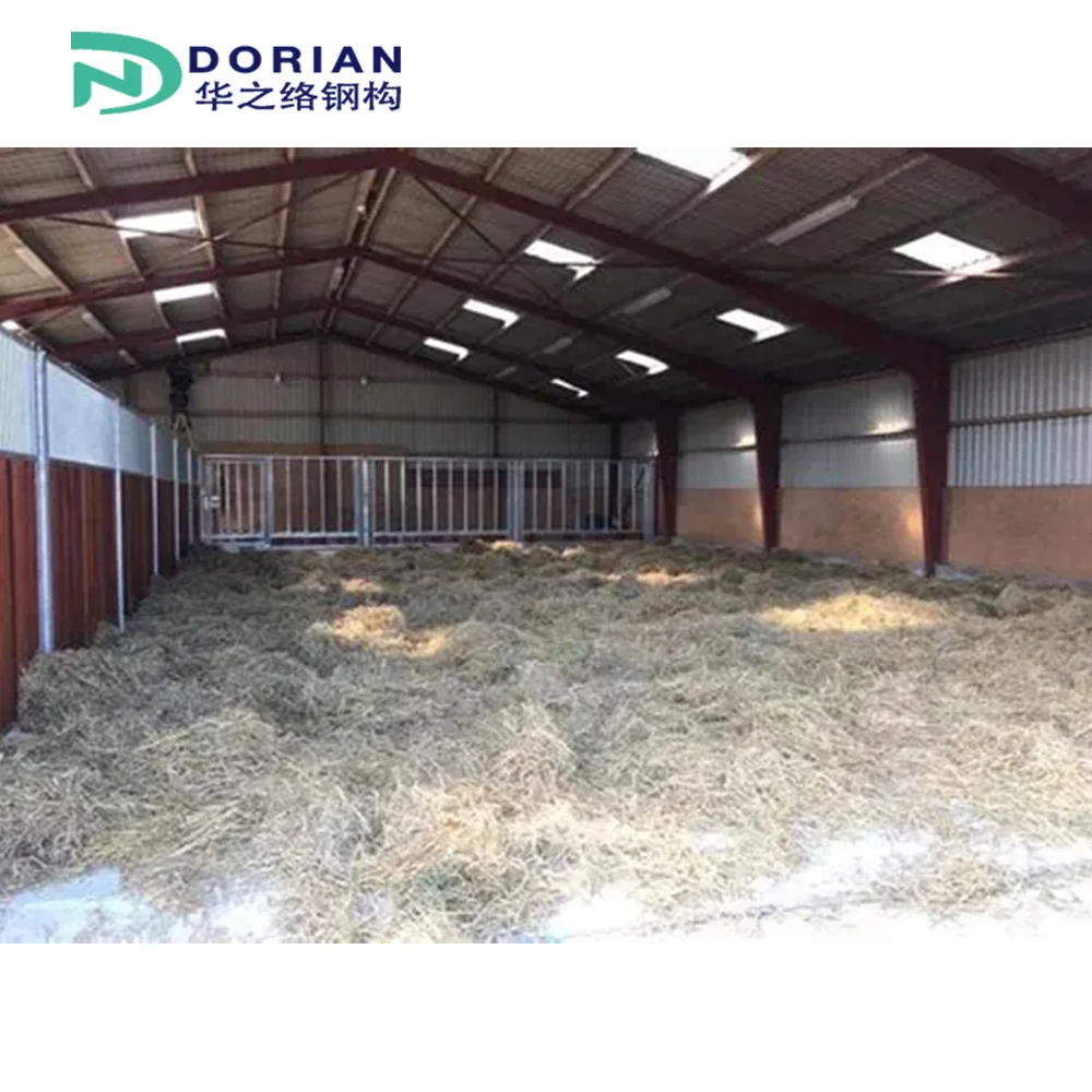 Steel Structure Sheep Goat House Low Cost Materials Farming Poultry Shed For Sale