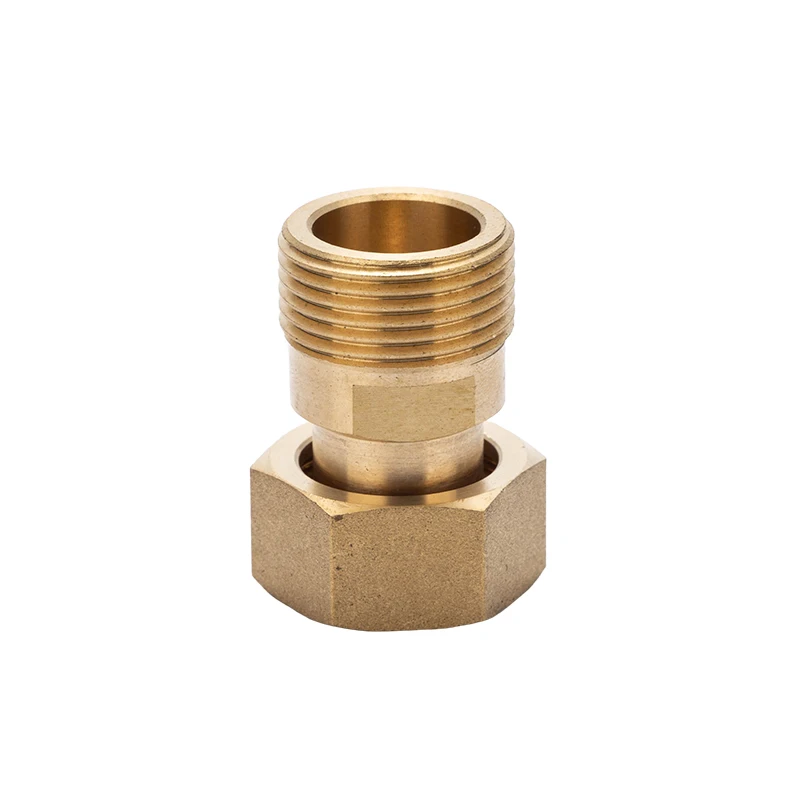 Direct Head Male/Female Hexagonal Brass Faucet Connector Plumbing Pipe Joint Connector Fittings