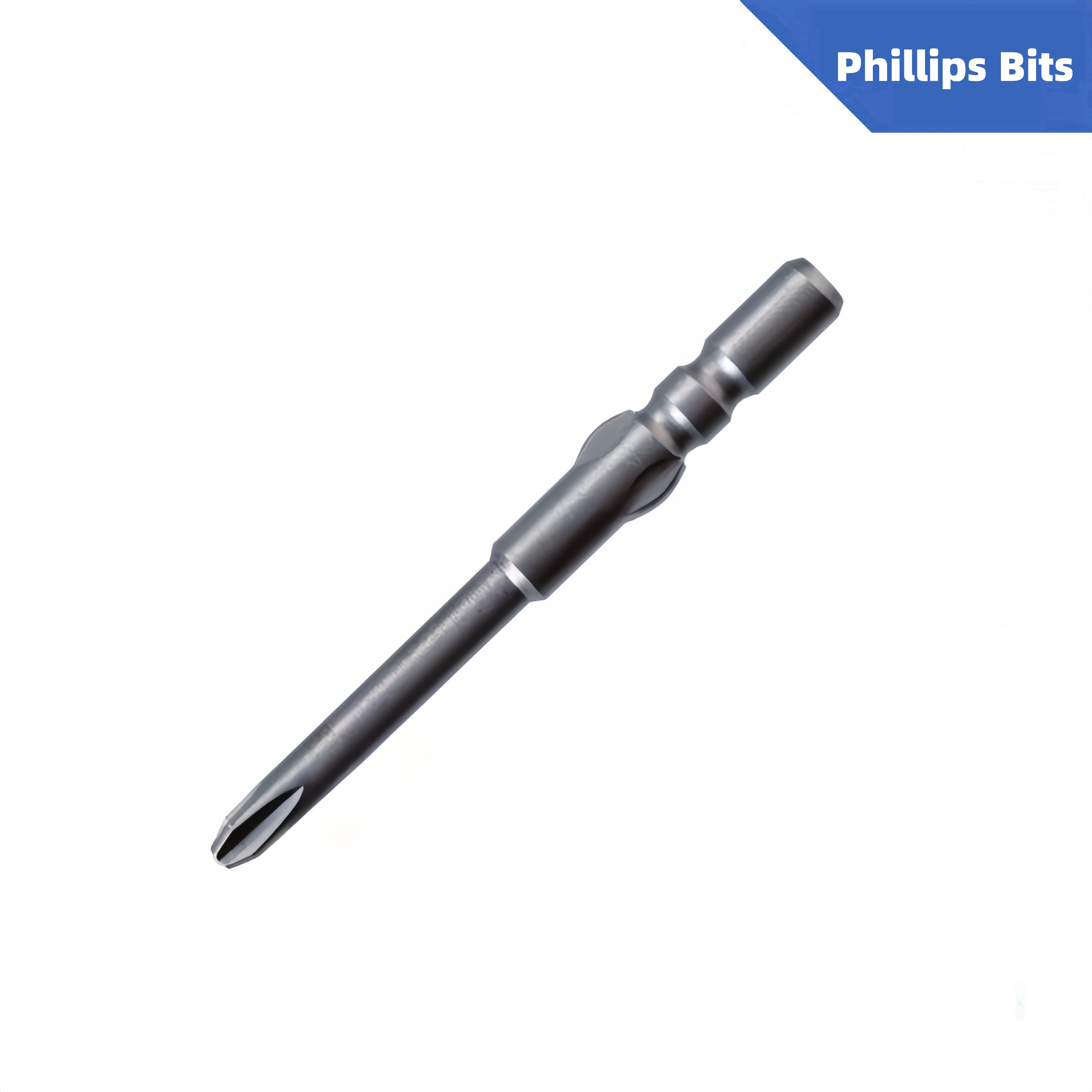 Multi-Purpose Precision-Engineered Phillips Bits Threaded Long Phillips Driver Bits