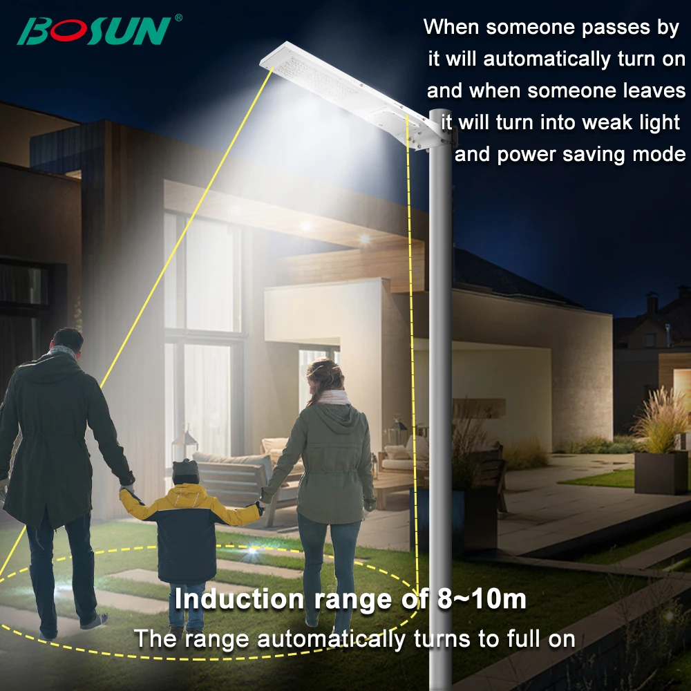 2023 New product aluminum ip65 60w 90w all in one solar led street light road lamp