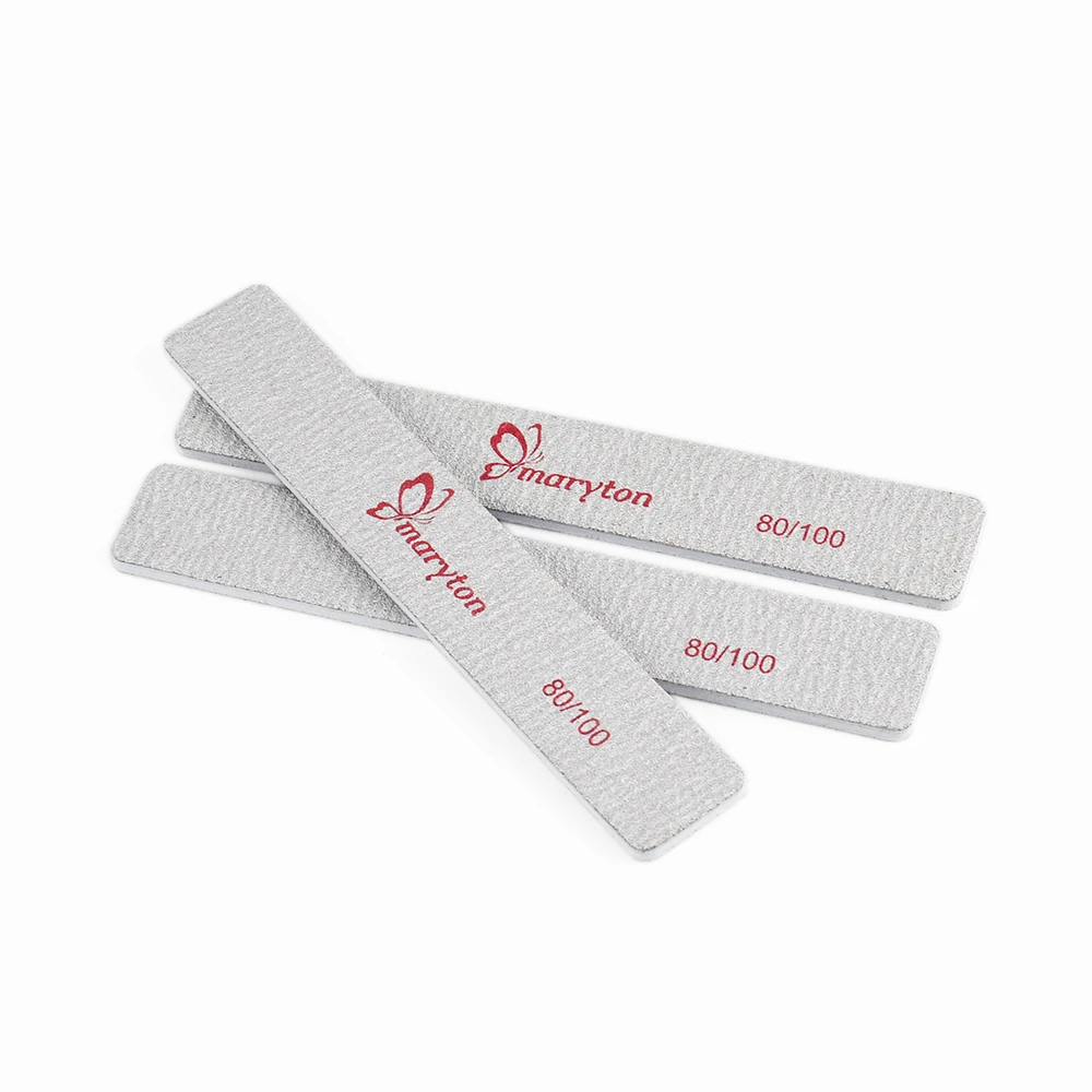 Профессиональная двусторонняя одноразовая японская пилка для ногтей 100/180