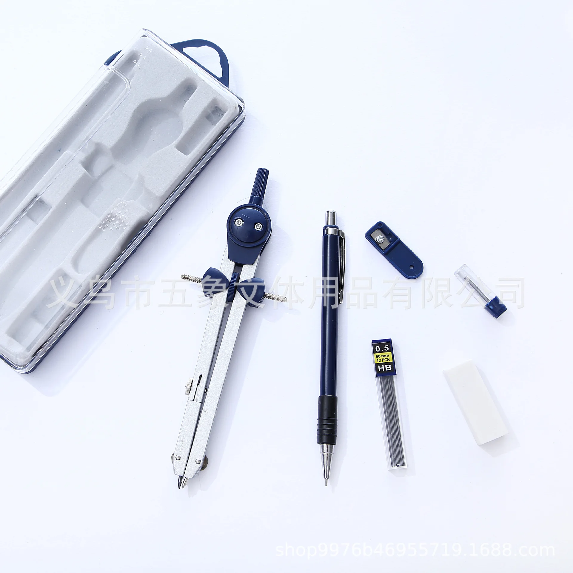 Лидер продаж школьный геометрический комплект с компасом набор математики канцелярских принадлежностей из цинкового сплава для