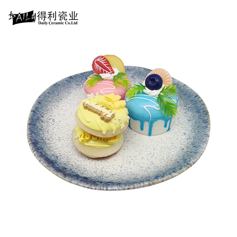 Egrand Eco-friendly Products America Style Restaurant Dinnerware  Shallow Plate for Hotel Restaurant Dessert Salad Display Plate