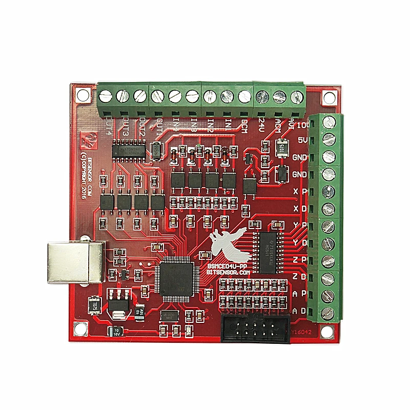 CNC MACH3 4 Axis 100Khz Breakout Board USB 4 Axis Interface Driver Motion Controller