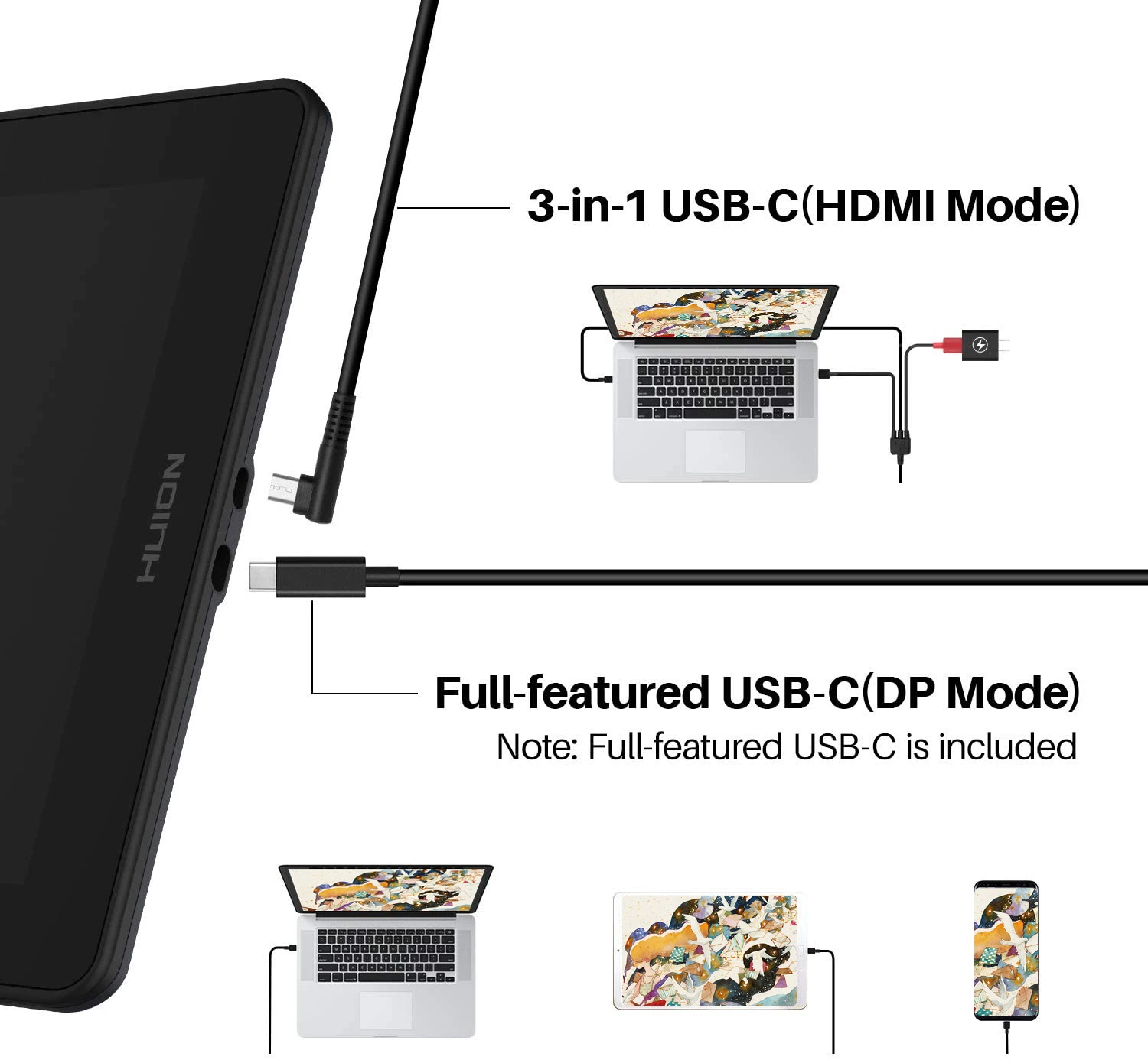  Huion Kamvas 16(2021) Поддержка плавный переход с двумя режимами графический планшет ручка
