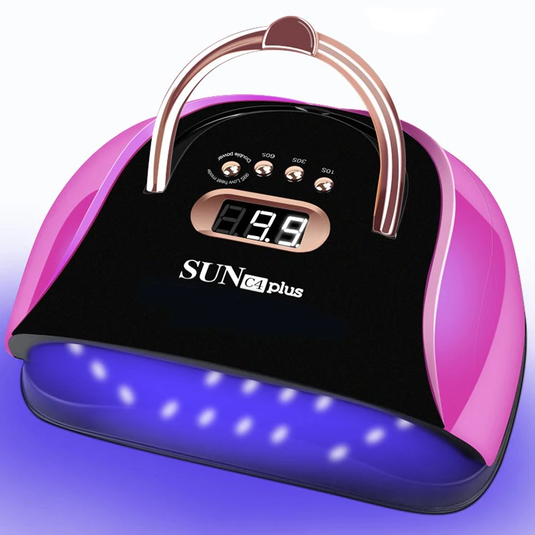New Style Nail Shop Small 57led 256w Uv Glue Led Nail Art Uv Lamp Nail Art Dryer Polishing Machine SUN C4 Plus
