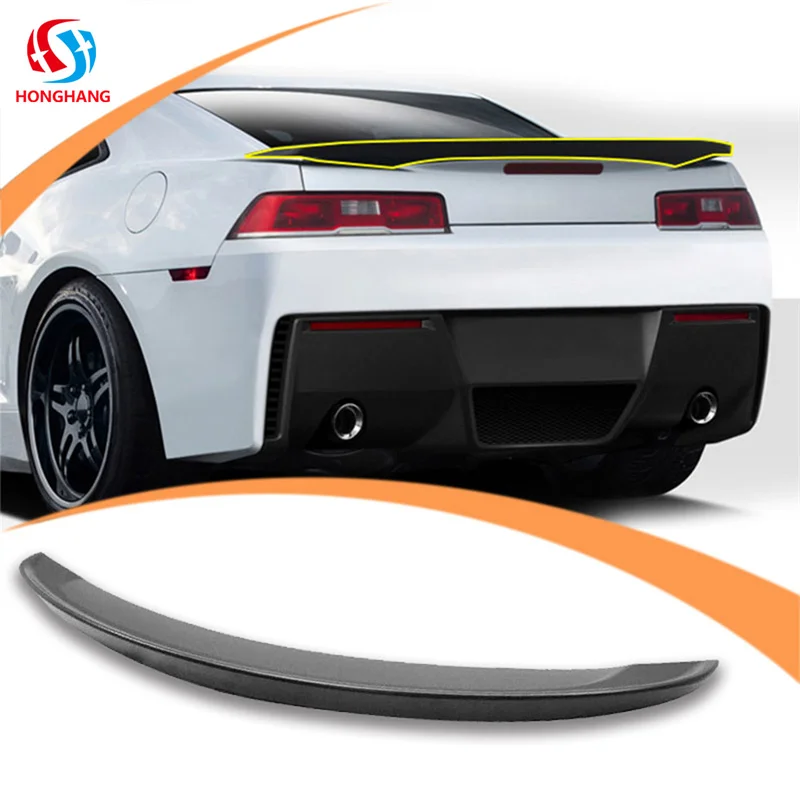 HONGHANG Rear Spoiler Carbon Fiber For Camaro Spoiler ABS Material Gloss Black Rear Spoiler For Camaro 2018