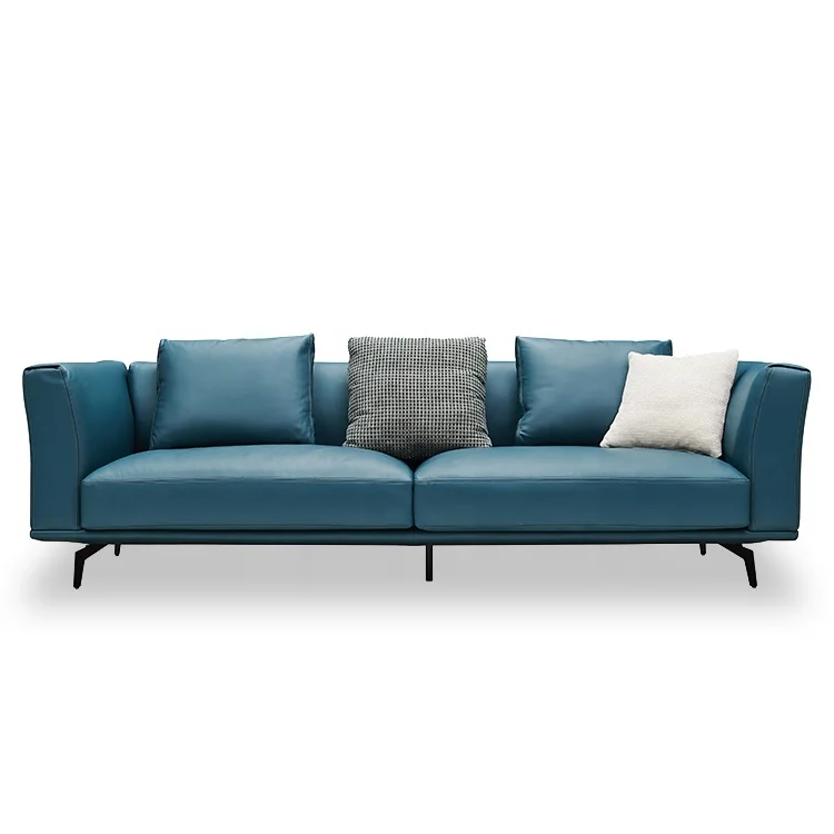 Leather Sofa Set Furniture Sectional Sofa Italian Design Hot Sale Luxury Living Room Modern GENUINE Leather 1 Set Top Leather