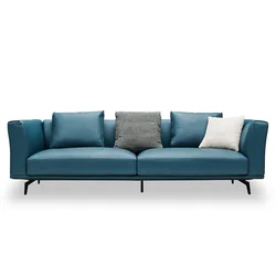 Leather Sofa Set Furniture Sectional Sofa Italian Design Hot Sale Luxury Living Room Modern GENUINE Leather 1 Set Top Leather