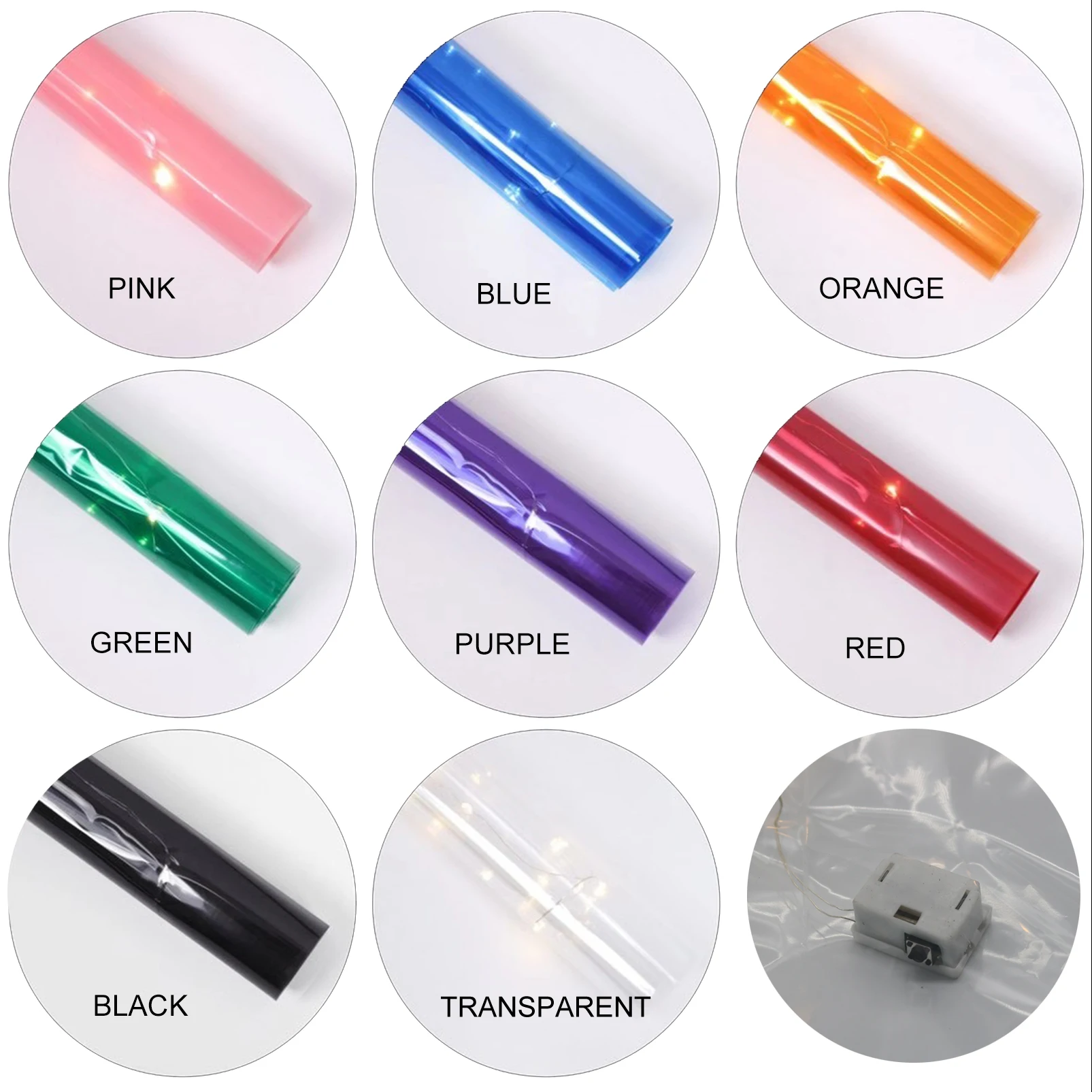 JODY Korean cellophane opp glowing luminous film with electrons flower packaging bouquet wrapping decorative paper