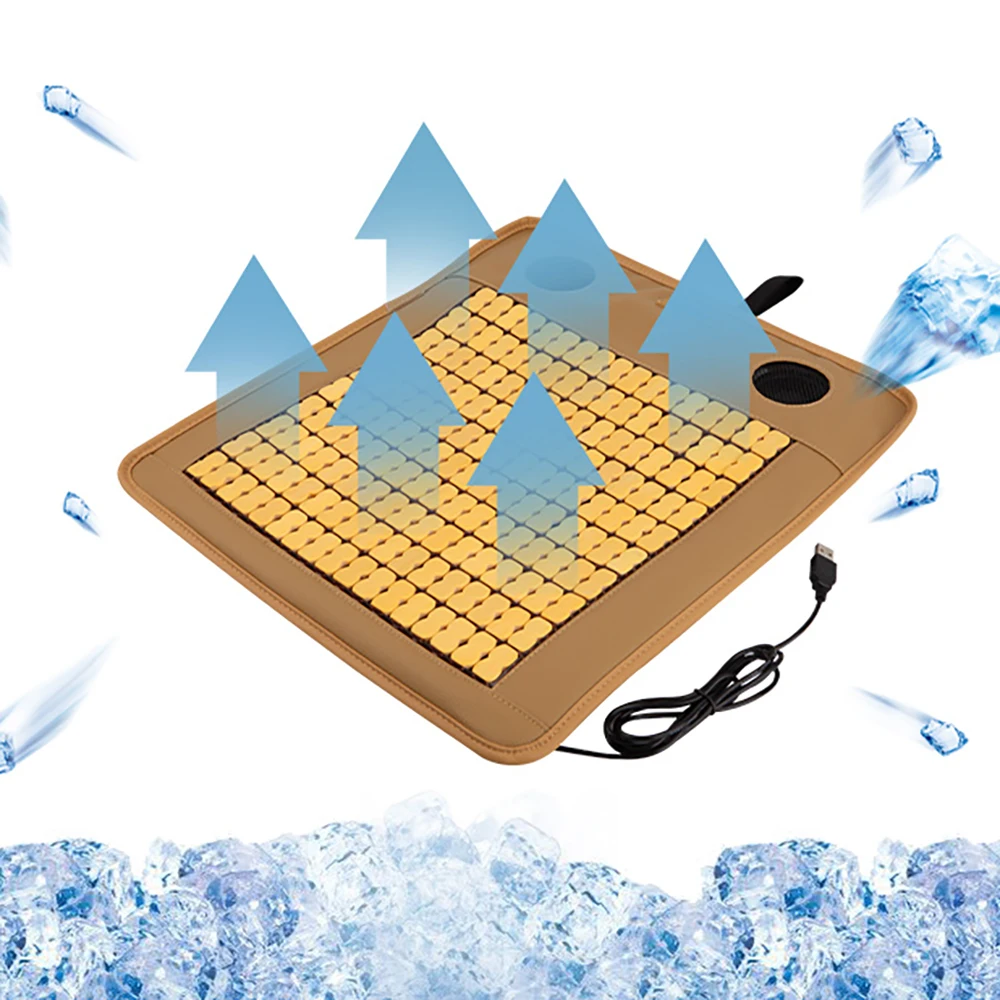 5V Cooling Car Seat Cushion Automotive Breathable Seat Cover with Air Conditioning System Summer Driving car seat cooling pad