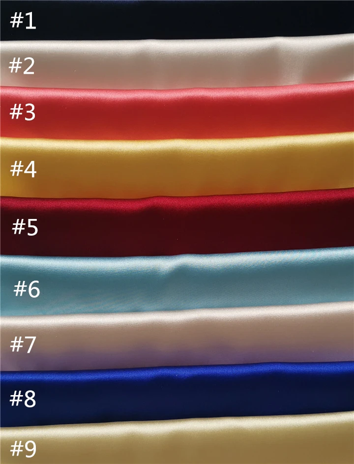 
Plain Dyed Silk Satin Fabric 16MM Spandex Fabric Satin Fabrics for sleepwear dress 