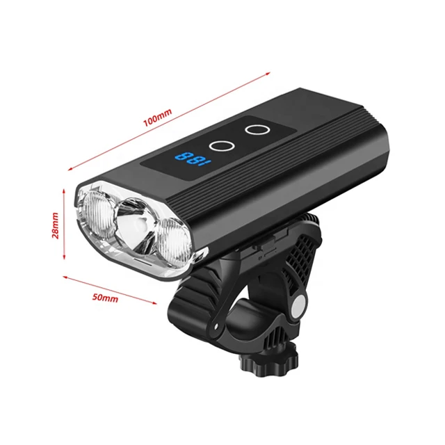 2024 New USB 1000 lumen USB Rechargeable Bicycle Lamp  with Adjustable Mounting Night Riding USB Charging Battery Powered