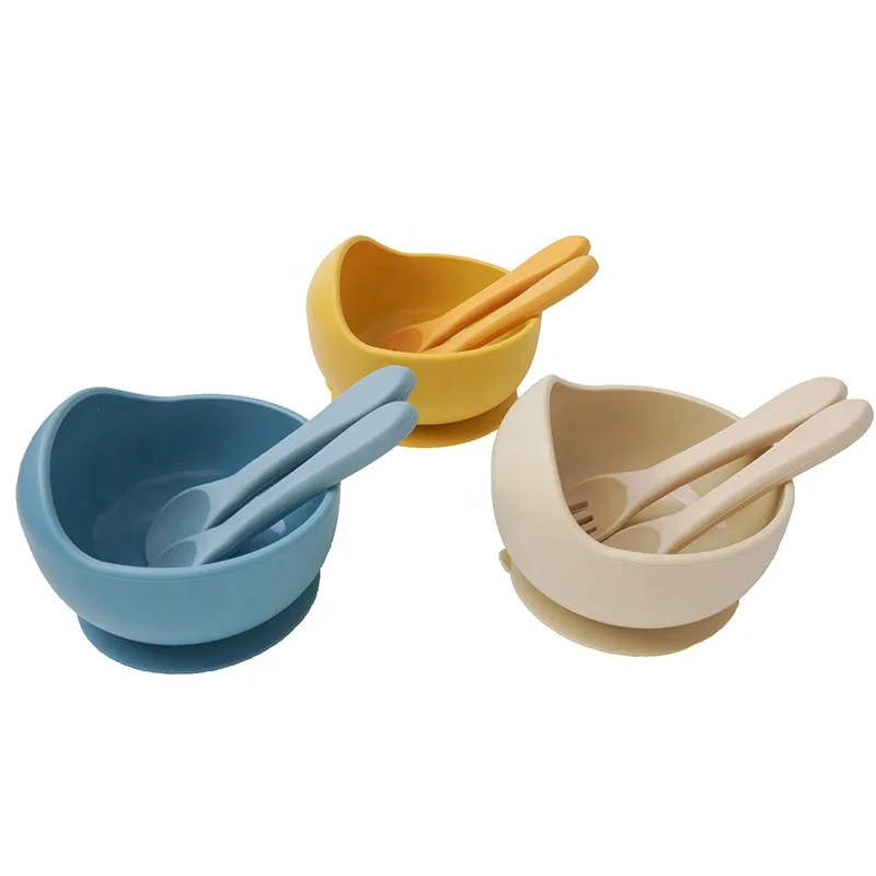 OEM Reusable Mini Children Long Handle BPA Free Kids Dining 100% Feeding Baby Silicone Fork And Spoon Set