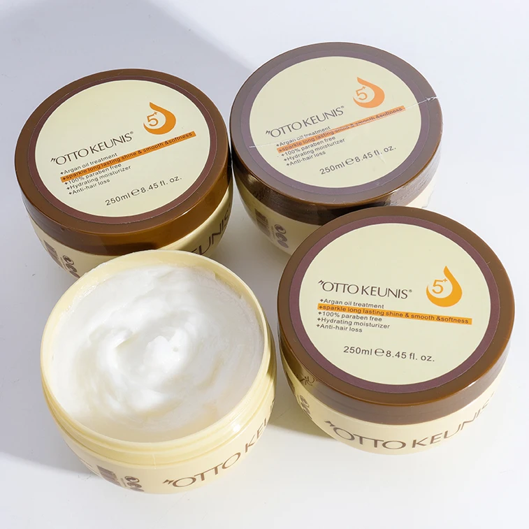 OEM ODM 250ml 500ml Amazon hot selling argan oil coconut oil hydrating mask for wigs hair extension hair
