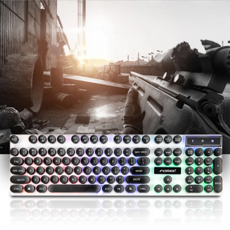 
New Mechanical Feel Cyberpunk Backlight Gaming Keyboard, Hotswap Keyboard For Sale 
