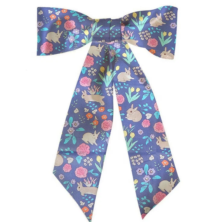 Animal Cartoon Series Printed Bunny Rabbit Rose Tulip Floral Twill Quilting Cotton Fabric For DIY Sewing Quilting