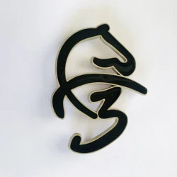 Wholesale new design hot sale UAE cut out various color F3 metal car badges