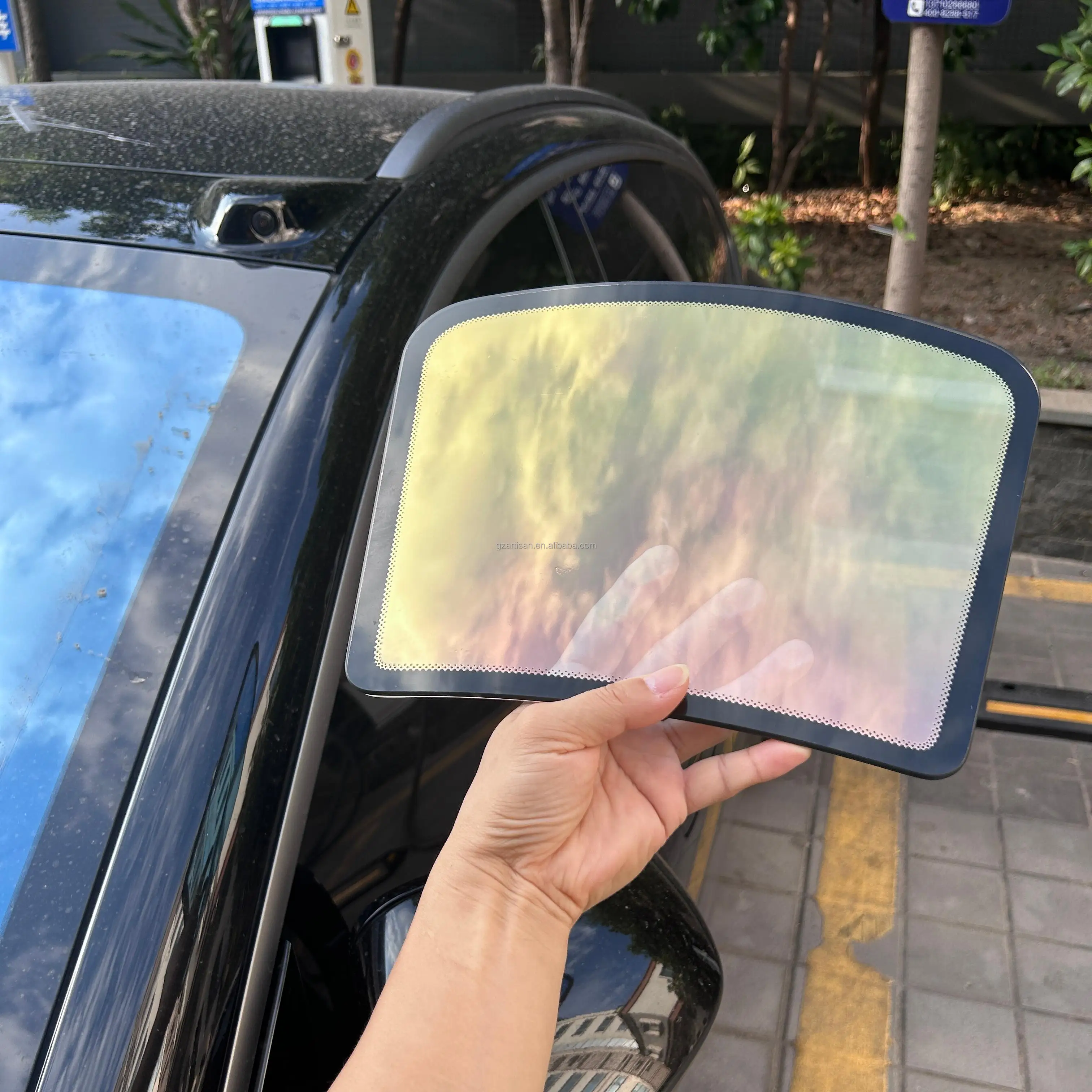 Good quality Vlt 70% gold Color Car Window Films Rolls red Chameleon Window Tint Film