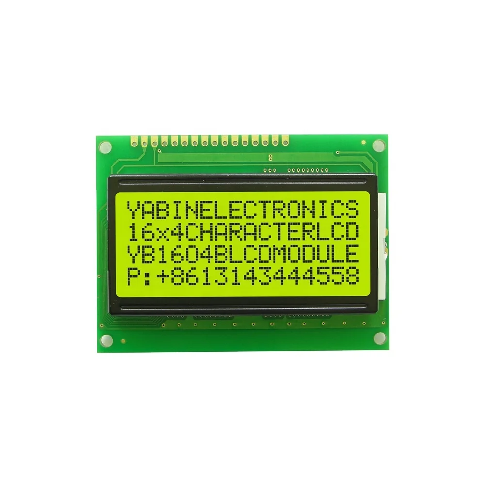 16X4, Programmable With 4 Lines Characters, Lcd 1604 16X4 lcd Display Blue Yellow