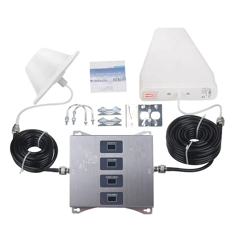 Mobile Network Repeater CDMA GSM WCDMA DCS 850/900/1800/2100MHz 2G 3G 4G Quad band Signal Booster