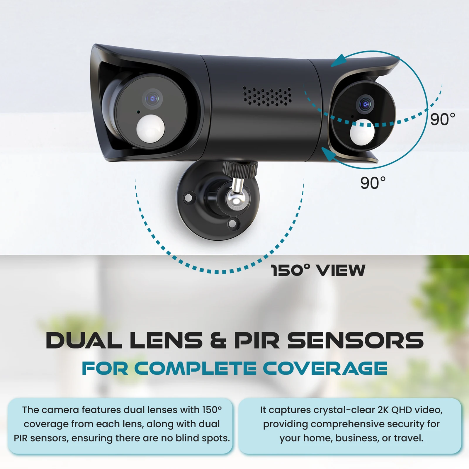 Hot Selling Dual Lens CCTV Smart Motion Detection 4G Security Camera Quick Setup with Night Vision