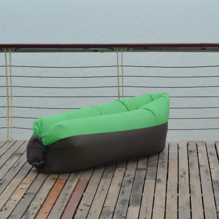 
Fashion Design Portable Outdoor Folding Stitching Printing Lazy Air Inflatable Sleeping Sofa Lounger 