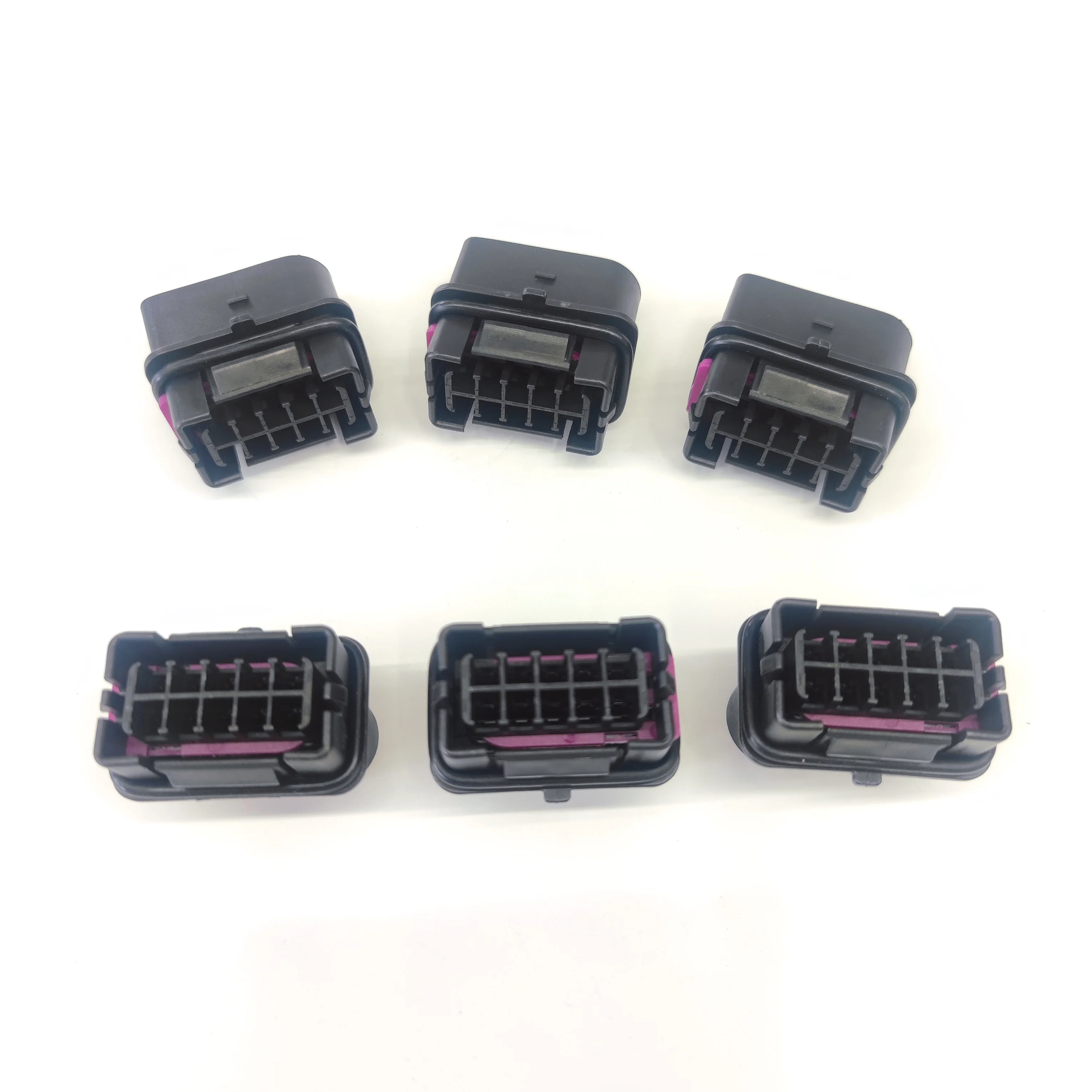 10 Pin AMP Automotive Black Headlamp Electrical Wire Plug Car Waterproof Male Connector 493571-1