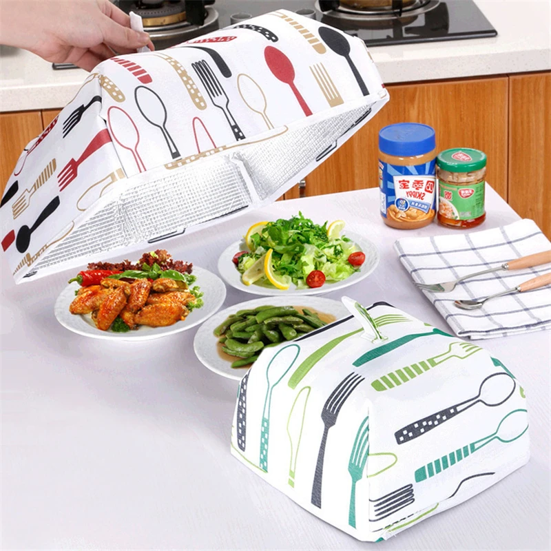 Trendy Heat Insulated Dining Table Foldable Food Covers Big Size 15 Inch Anti Dust Collapsible Food Tent