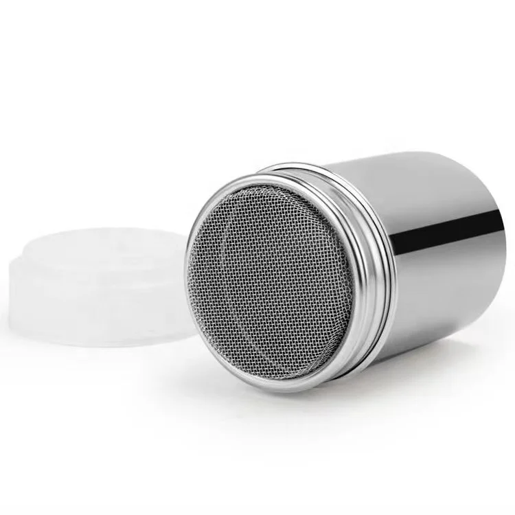 stainless steel seasoning shaker sugar coffee powder shaker