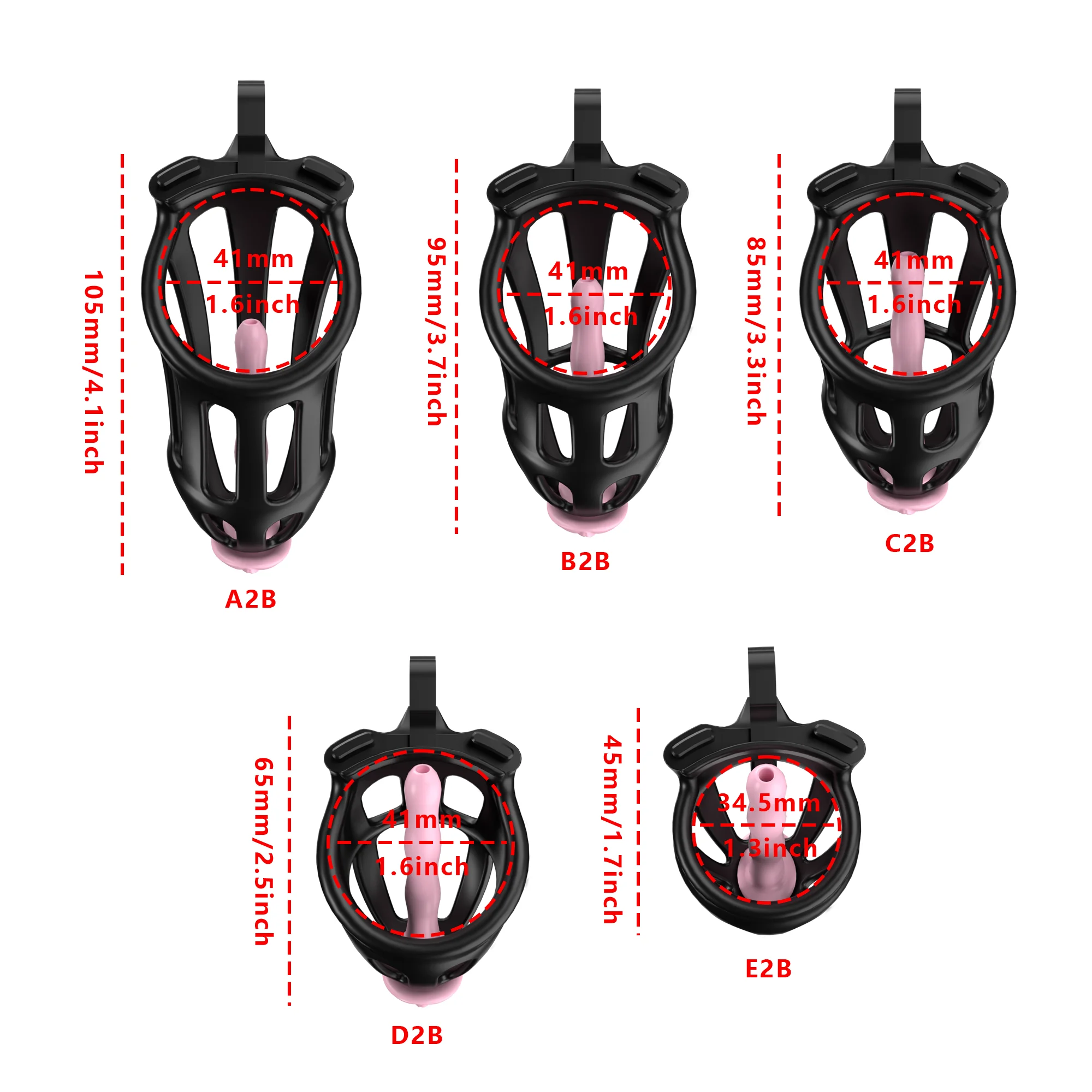 Wearable Plastic Male Chastity Lock Device Penis Cock Cage Body Bondage SM Adult Sex Toys