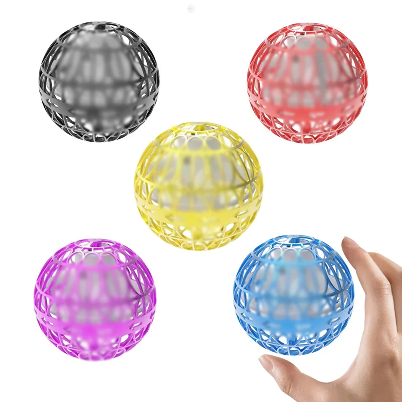 Hot 8.5mm  Flying Spinner Boomerang Ball Magic 360 Rotating Hover Mini Drone Led UFO Flying Orb Ball Toy for kids