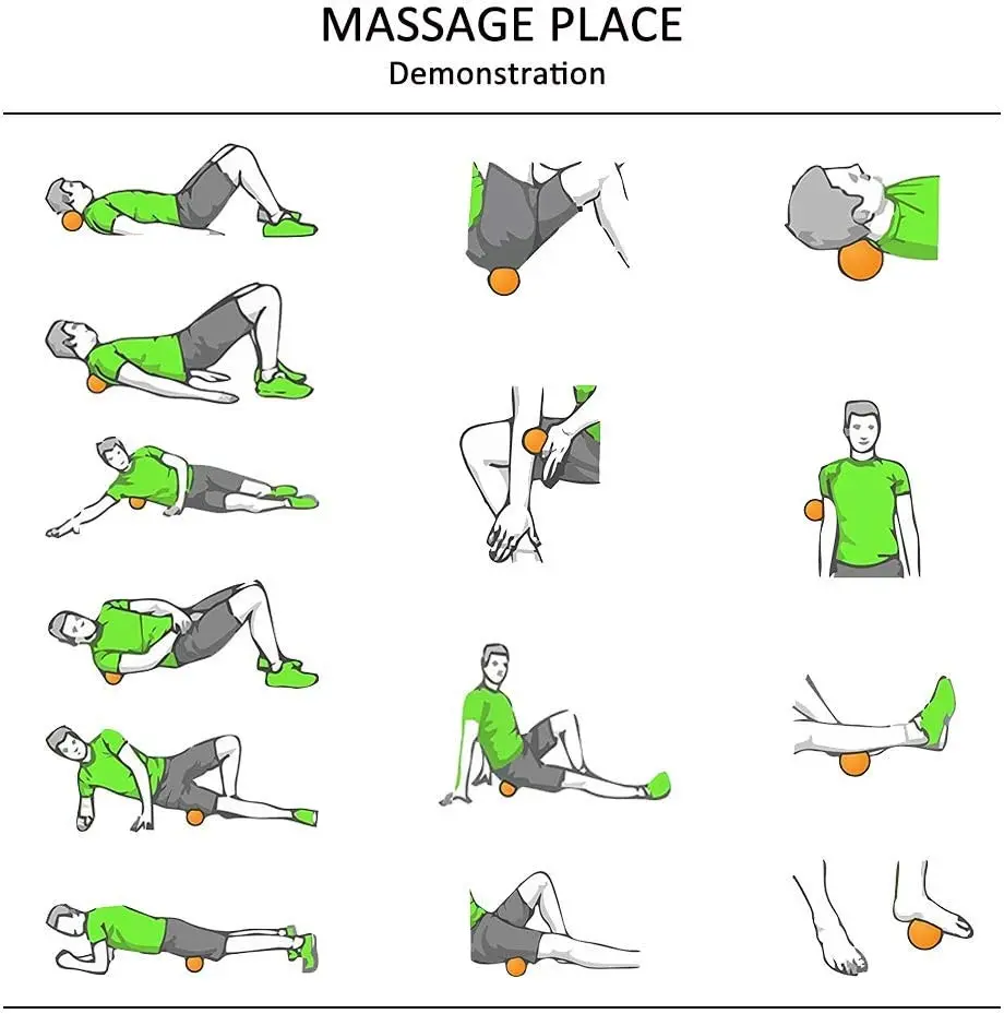 RL Massage Lacrosse Balls for Myofascial Release, Trigger Point Therapy, Muscle Knots
