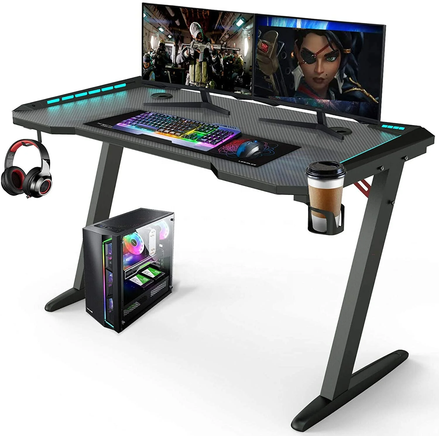 BEISIJIE игровой стол для amazon Walmart с RGB компьютерный