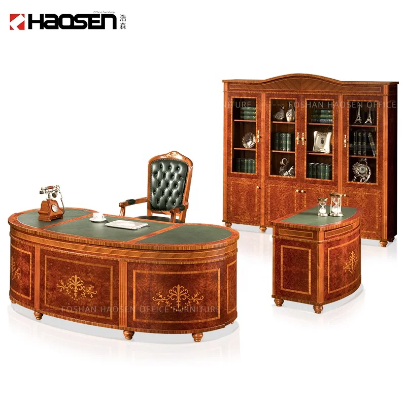 Haosen Rafflo 0809# Classic Executive table Solid wood Manufacturer office furniture