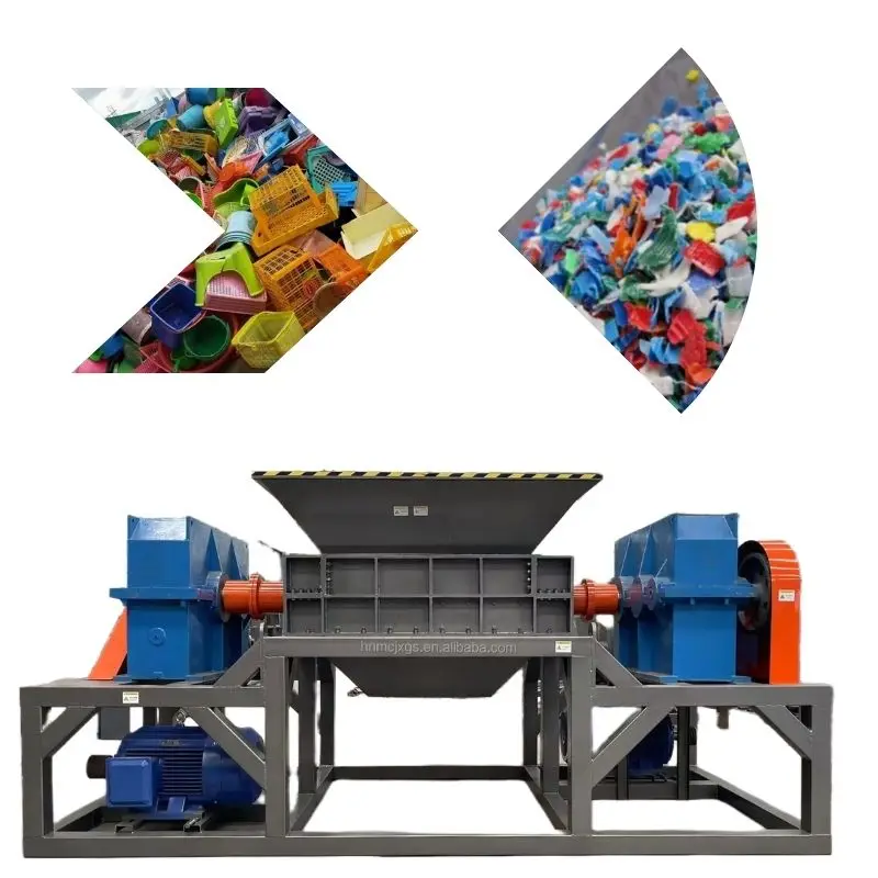 Scrap pipe barrel bottle film disk plastic shredder plastic and ldpe film shredder