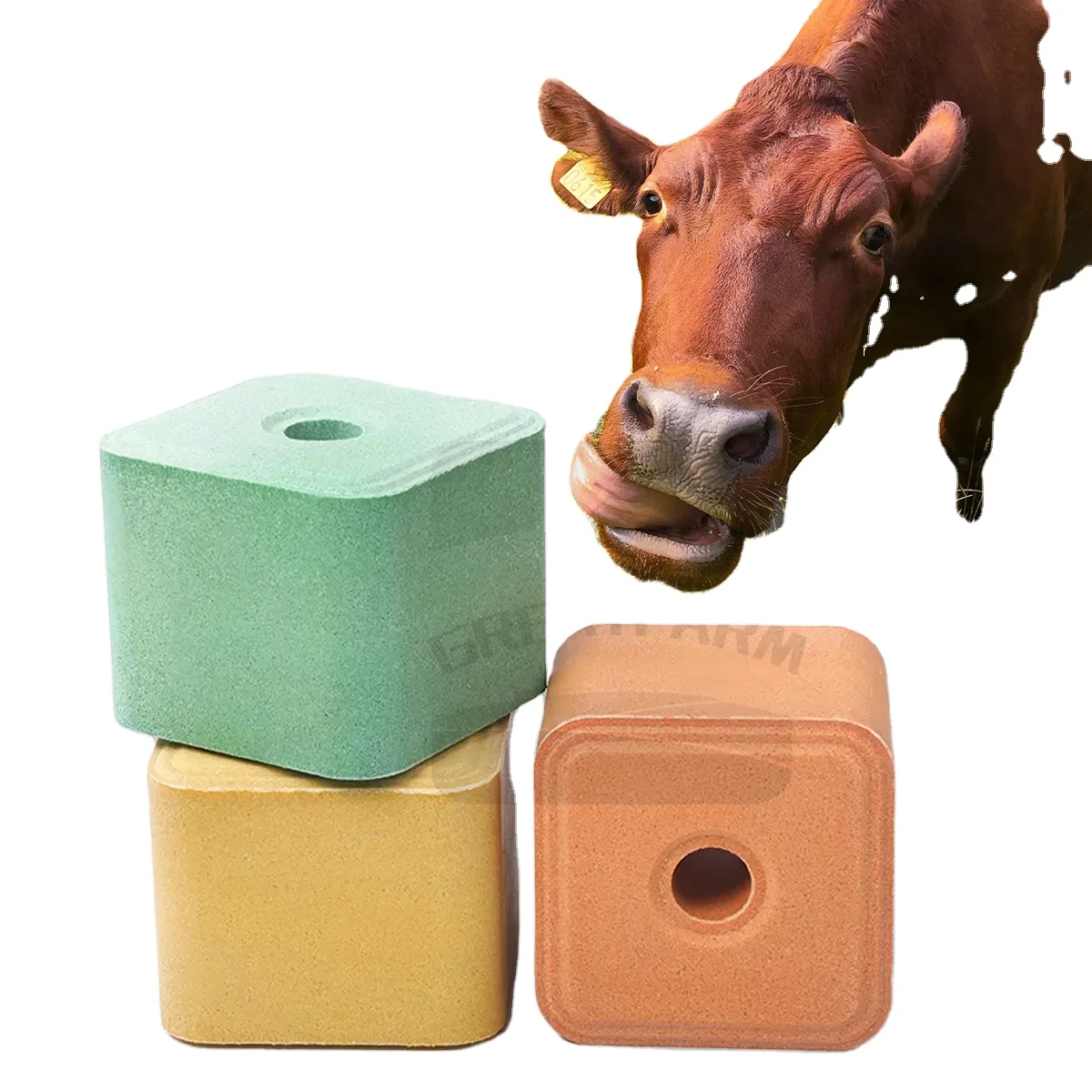 2024 Factory Price Farm Animals Natural  Licking Salt Himalayan Salt Lick For Horse Cattle Camel
