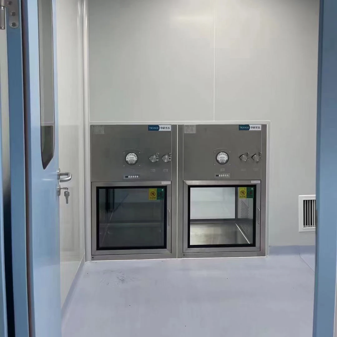 Oudelong GMP Stainless Steel Transfer Hatch Pass Box Pass Tunnel for Modular Clean Room