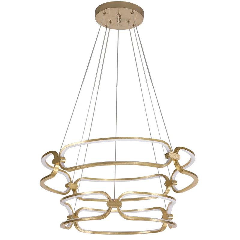 140W 4000K 90-265V dinning living kitchen room round pendant Aluminum lamp led chandeliers light