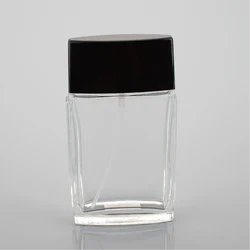 Buy Luxury Refillable Custom Square Mode 100ml Spray Glass Perfume Bottle