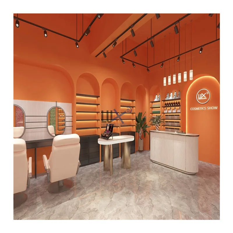 Роскошный дизайн современный косметический магазин украшение фабрика изготовление на заказ косметики мебель розничная продажа витрина шкаф для